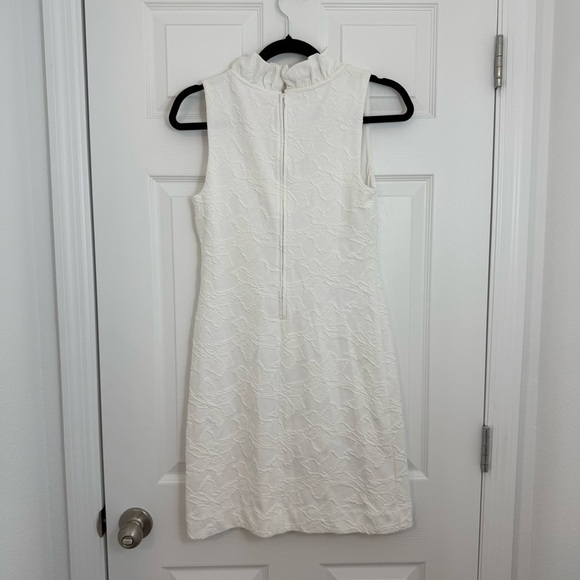 Lilly Pulitzer Tisbury Shift Lined Ruffle White XS Dress Rehearsal Graduation - Picture 3 of 16
